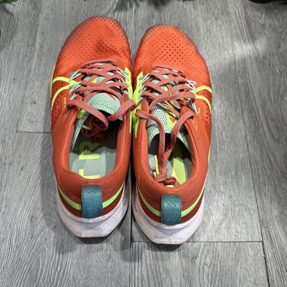 Nike React Pegasus Trail 4 Low Red Athletic Running Shoes DJ6159-801 Womens 8.5 - Picture 6 of 10